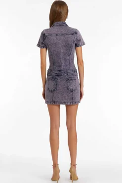 Hot Bianca Denim Dress Women Mini Dresses