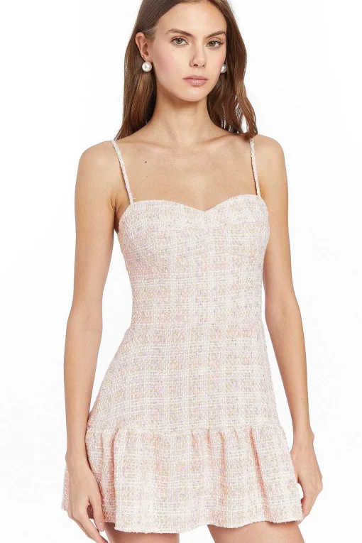 Cheap Champagne Skort Romper In Pennington Tweed Women Rompers