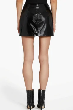 Outlet Dale Skort In Patent Leather Women Bottoms