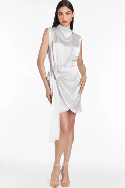 Shop Fabiola Silk Dress Women Mini Dresses