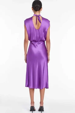 Store Franny Silk Dress Women Midi Dresses