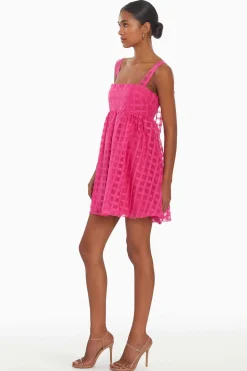 Shop Russo Dress In Gingham Women Mini Dresses